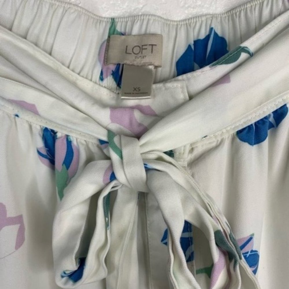 Loft Floral Button Down Skirt Size XS - Picture 5 of 6